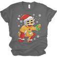 Christmas Gingerbread Man Baseball Player Catcher Unisex Jersey T-Shirt Christmas Gingerbread Man Baseball Player Catcher Unisex Jersey T-Shirt