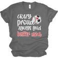Crazy Proud Soccer Baseball Player Mom Ball Mother Unisex Jersey T-Shirt Crazy Proud Soccer Baseball Player Mom Ball Mother Unisex Jersey T-Shirt