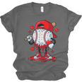 Cute Game Day Baseball Ice Cream Drip Valentine Love XOXO Unisex Jersey T-Shirt