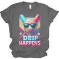 Drip Happens Baseball Ice Cream Bat And Ball With Sunglasses Unisex Jersey T-Shirt Drip Happens Baseball Ice Cream Bat And Ball With Sunglasses Unisex Jersey T-Shirt