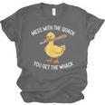 Duck And Baseball Bat Mess With The Quack You Get Whack Unisex Jersey T-Shirt Duck And Baseball Bat Mess With The Quack You Get Whack Unisex Jersey T-Shirt