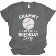 Grammy Of The Birthday Boy Baseball Player Birthday Unisex Jersey T-Shirt Grammy Of The Birthday Boy Baseball Player Birthday Unisex Jersey T-Shirt