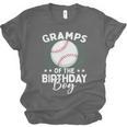 Gramps Of The Birthday Boy Baseball Player Birthday Unisex Jersey T-Shirt