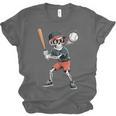 Halloween Skeleton Playing Baseball 67 Six Seven Meme Unisex Jersey T-Shirt