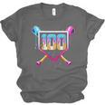 Happy 100 Days Of School Baseball Drip 100th Day Of School Unisex Jersey T-Shirt Happy 100 Days Of School Baseball Drip 100th Day Of School Unisex Jersey T-Shirt