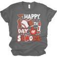 Happy 100 Days Of School Baseball Football PE Teacher Unisex Jersey T-Shirt Happy 100 Days Of School Baseball Football PE Teacher Unisex Jersey T-Shirt