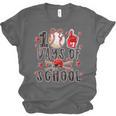 Happy 100 Days Of School Baseball Girls Coquette Bow Teacher Unisex Jersey T-Shirt