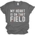 My Heart Is On That Field Baseball Softball Dad Father Unisex Jersey T-Shirt My Heart Is On That Field Baseball Softball Dad Father Unisex Jersey T-Shirt