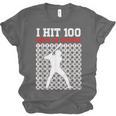 I Hit 100 Days Of School Baseball 100 Day Of School Unisex Jersey T-Shirt I Hit 100 Days Of School Baseball 100 Day Of School Unisex Jersey T-Shirt