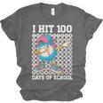 I Hit 100 Days Of School Baseball Ice Cream Drip Boys Girls Unisex Jersey T-Shirt