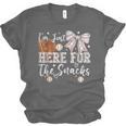 I'm Just Here For The Snacks Baseball Coquette Game Day Girl Unisex Jersey T-Shirt I'm Just Here For The Snacks Baseball Coquette Game Day Girl Unisex Jersey T-Shirt