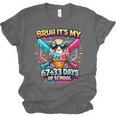 It's My 6733 Days Of School Baseball Ice Cream Dripping Unisex Jersey T-Shirt