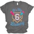It's My 6th Birthday Baseball Fan Fun Party Celebration Unisex Jersey T-Shirt It's My 6th Birthday Baseball Fan Fun Party Celebration Unisex Jersey T-Shirt