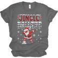Jingle Ballers Plaid Santa Dabbing Baseball Christmas Unisex Jersey T-Shirt Jingle Ballers Plaid Santa Dabbing Baseball Christmas Unisex Jersey T-Shirt
