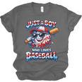 Just A Boy Who Loves Baseball Patriotic Drip For Youth Boys Unisex Jersey T-Shirt Just A Boy Who Loves Baseball Patriotic Drip For Youth Boys Unisex Jersey T-Shirt