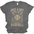 Just a Boy Who Loves Baseball Unisex Jersey T-Shirt Just a Boy Who Loves Baseball Unisex Jersey T-Shirt