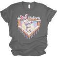 Kids Happy Easter Bunny Playing Baseball Boy Ice Cream Drip Unisex Jersey T-Shirt
