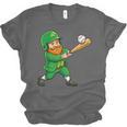 Leprechaun Playing Baseball St Patricks Day Men Boys Kids Unisex Jersey T-Shirt Leprechaun Playing Baseball St Patricks Day Men Boys Kids Unisex Jersey T-Shirt