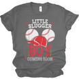 Little Slugger Boy Coming Soon Baby Announcement Baseball Unisex Jersey T-Shirt Little Slugger Boy Coming Soon Baby Announcement Baseball Unisex Jersey T-Shirt