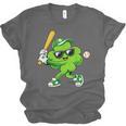 Lucky Shamrock Playing Baseball St Patrick's Kids Boys Unisex Jersey T-Shirt Lucky Shamrock Playing Baseball St Patrick's Kids Boys Unisex Jersey T-Shirt