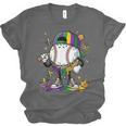 Mardi Gras Ice Cream Drip Baseball Carnival Party Mask Boys Unisex Jersey T-Shirt Mardi Gras Ice Cream Drip Baseball Carnival Party Mask Boys Unisex Jersey T-Shirt