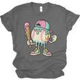Melted Ice-Cream Baseball Mascot Pastel Pop Unisex Jersey T-Shirt Melted Ice-Cream Baseball Mascot Pastel Pop Unisex Jersey T-Shirt