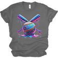 Neon Dripping Baseball And Bats Colorful Sports Art Unisex Jersey T-Shirt Neon Dripping Baseball And Bats Colorful Sports Art Unisex Jersey T-Shirt