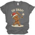 Oh Snap Gingerbreadman Baseball Christmas Men Boys Toddlers Unisex Jersey T-Shirt Oh Snap Gingerbreadman Baseball Christmas Men Boys Toddlers Unisex Jersey T-Shirt