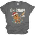 Oh Snap Gingerbreadman Christmas Baseball Humor Unisex Jersey T-Shirt Oh Snap Gingerbreadman Christmas Baseball Humor Unisex Jersey T-Shirt