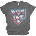 Respect The Drip Baseball Player Unisex Jersey T-Shirt