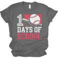 Retro 100 Days Of School Baseball Teacher Student 100 Days Unisex Jersey T-Shirt