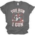 You Run I Gun Baseball Catcher Softball Player Unisex Jersey T-Shirt You Run I Gun Baseball Catcher Softball Player Unisex Jersey T-Shirt