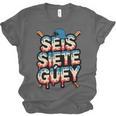 SEIS Siete Guey Baseball Drip Mexico Spanish 67 Slang Boys Unisex Jersey T-Shirt SEIS Siete Guey Baseball Drip Mexico Spanish 67 Slang Boys Unisex Jersey T-Shirt