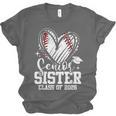 Senior Sister Class Of 2026 Baseball Graduation Heart Unisex Jersey T-Shirt