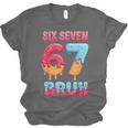 Six Seven Bruh 67 Ice Cream Drip Baseball For Men Women Kids Unisex Jersey T-Shirt Six Seven Bruh 67 Ice Cream Drip Baseball For Men Women Kids Unisex Jersey T-Shirt