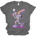 Skeleton Baseball Drip Boys Youth Kids Halloween Unisex Jersey T-Shirt
