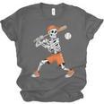 Skeleton Batting Baseball Halloween Unisex Jersey T-Shirt