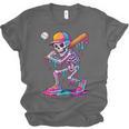 Skelton Playing Baseball Halloween Baseball Drip Boys Kids Unisex Jersey T-Shirt Skelton Playing Baseball Halloween Baseball Drip Boys Kids Unisex Jersey T-Shirt
