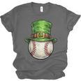 St Patricks Day Baseball Player Leprechaun Hat Men Boys Kids Unisex Jersey T-Shirt