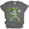 St Patricks Day Baseball Skeleton Irish Leprechaun Hat Boys Unisex Jersey T-Shirt