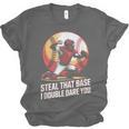 Steal That Base I Double Dare You Baseball Catcher Unisex Jersey T-Shirt Steal That Base I Double Dare You Baseball Catcher Unisex Jersey T-Shirt