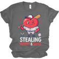 Stealing Hearts And Bases Baseball Player Valentine's Day Unisex Jersey T-Shirt