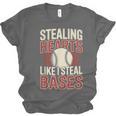 Stealing Hearts Like I Steal Bases Baseball Valentine Retro Unisex Jersey T-Shirt Stealing Hearts Like I Steal Bases Baseball Valentine Retro Unisex Jersey T-Shirt