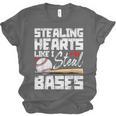 Stealing Hearts Like I Steal Bases Baseball Valentines Unisex Jersey T-Shirt Stealing Hearts Like I Steal Bases Baseball Valentines Unisex Jersey T-Shirt