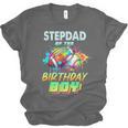 Stepdad Of The Birthday Boy Baseball Football Colorful Unisex Jersey T-Shirt Stepdad Of The Birthday Boy Baseball Football Colorful Unisex Jersey T-Shirt