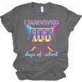 I Survived 100 Days Of School Baseball Boys Students Unisex Jersey T-Shirt I Survived 100 Days Of School Baseball Boys Students Unisex Jersey T-Shirt