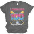 I Survived 100 Days Of School Baseball Cream Drip Boys Unisex Jersey T-Shirt I Survived 100 Days Of School Baseball Cream Drip Boys Unisex Jersey T-Shirt