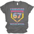 I Survived 67 Days Of School Baseball Trend For Boys Girls Unisex Jersey T-Shirt