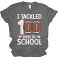I Tackled 100 Days Of School Baseball Player Kids Teacher Unisex Jersey T-Shirt I Tackled 100 Days Of School Baseball Player Kids Teacher Unisex Jersey T-Shirt