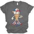 USA Patriotic Baseball Ice Cream Cone Freedom Unisex Jersey T-Shirt USA Patriotic Baseball Ice Cream Cone Freedom Unisex Jersey T-Shirt